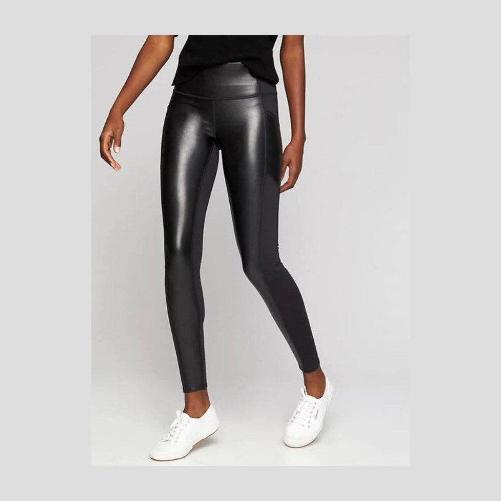 Athleta Faux Leather Tight - Medium, Never worn